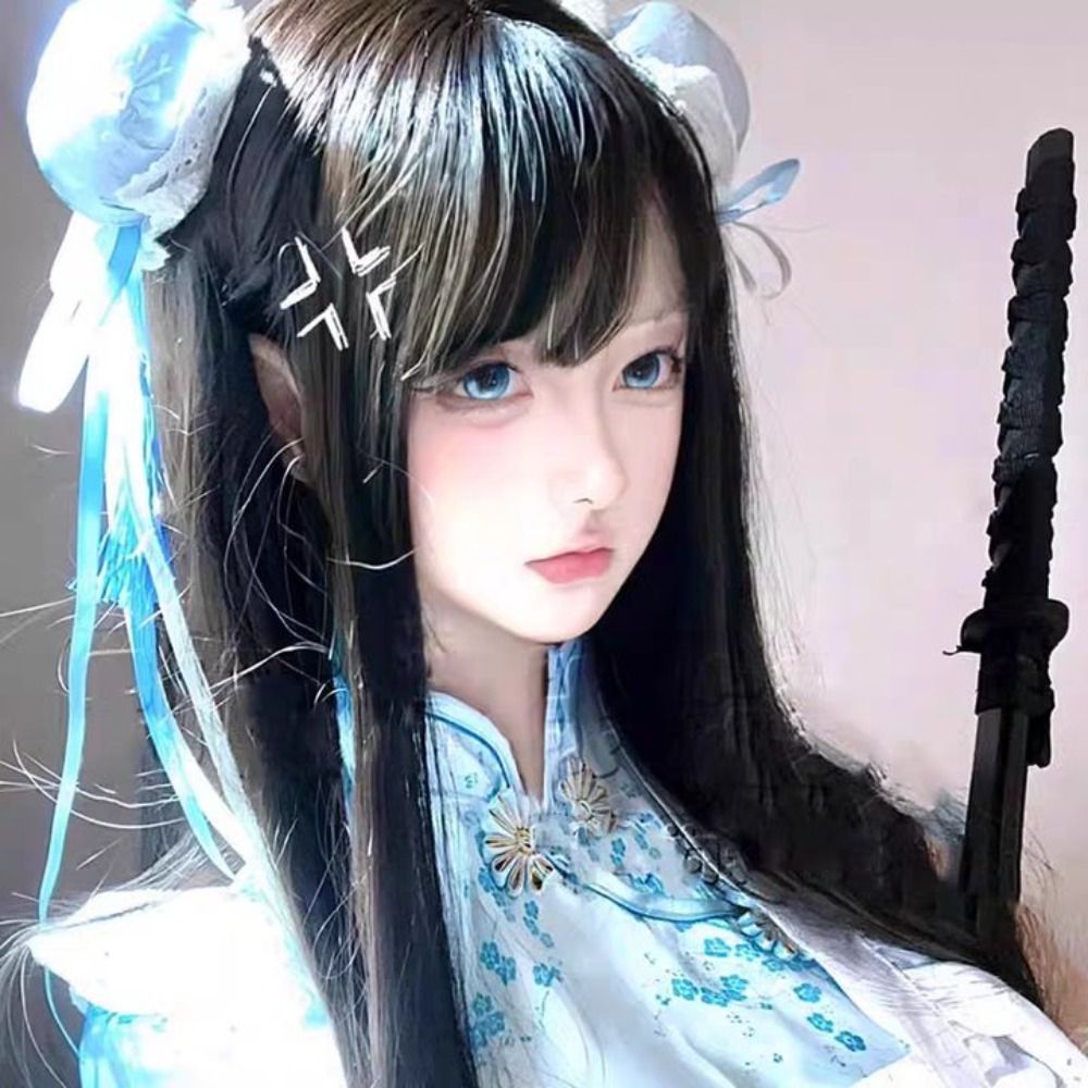 Lazo de encaje Chun-Li Clip para moño de pelo Cheongsam tocado con volantes horquilla de estilo chino accesorios para el cabello pasadores