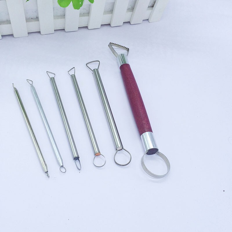 Rostfritt stål keramik verktyg gips skulptera snida slam skrapa modellering band keramisk polymer lera verktyg