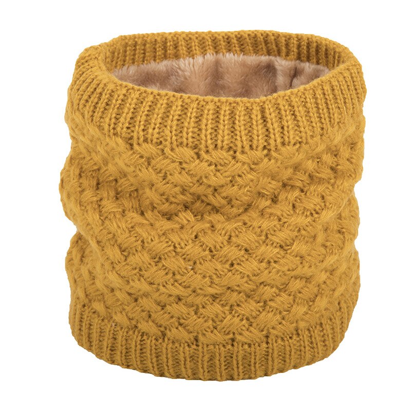 Bufanda de lana con degradado para hombre y mujer, Bandana Unisex de tejido sólido cálido, diadema de terciopelo, de invierno