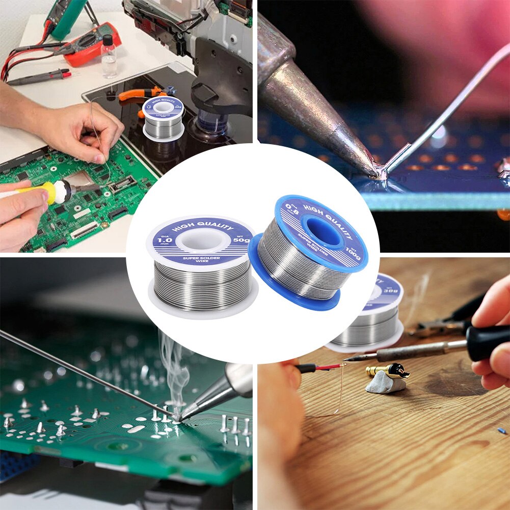 0.8mm 1mm Welding Solder Wire High Purity Low Fusion Spot 20g 50g 100g Portable Solder Wire Solder Pen Repair Tool BGA Welding