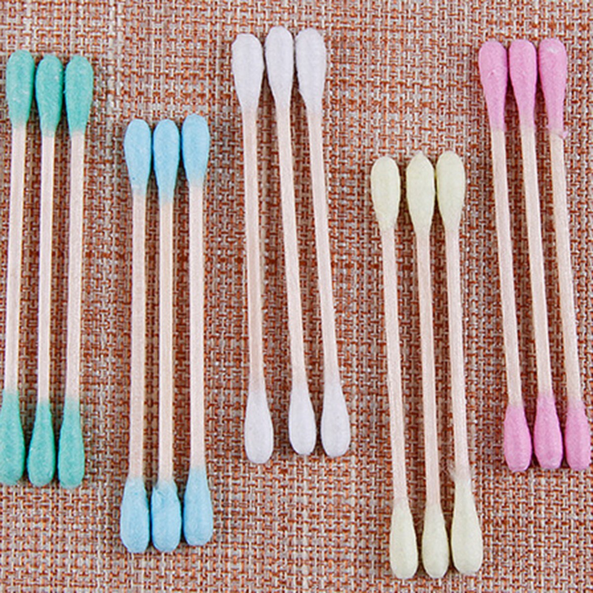 1SET/300PCS Bamboo Cotton Swab Wood Sticks Soft Cotton Buds cleaning of ears Tampons Microbrush Cotonete pampons Health