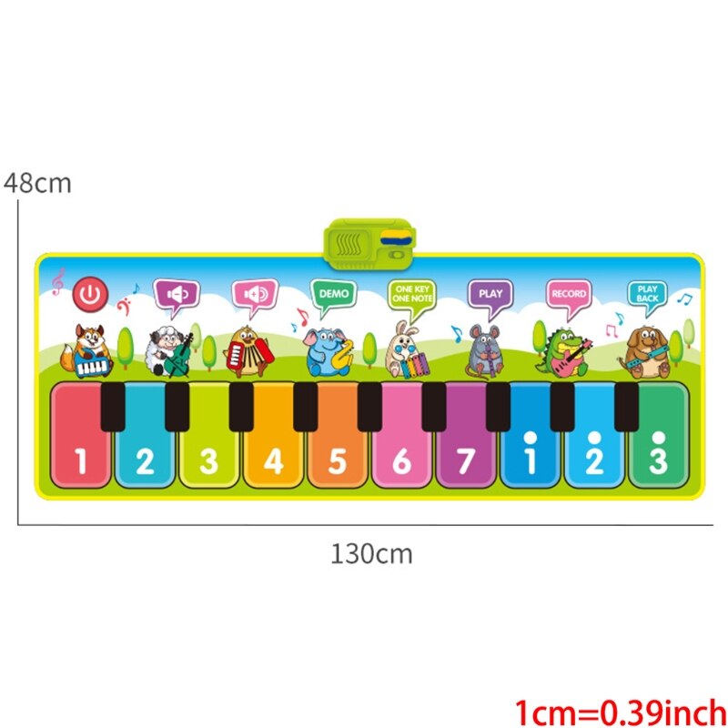 Music piano pad Electronic piano keyboard game pad Portable music blanket