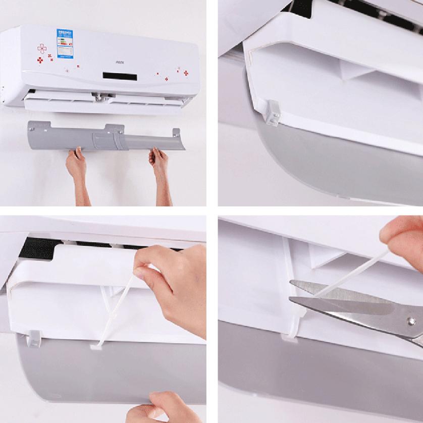 Air Conditioner Wind Shield Cold Wind Gas Deflectors Anti Direct Blowing Baffle 7.27