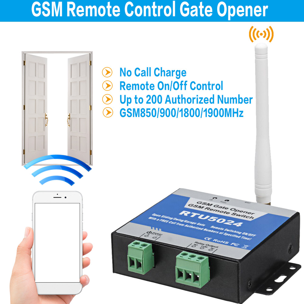 GSM Door Opener Wireless Gate Operator Mobile Phone Remote Control Gate Opener FKU66