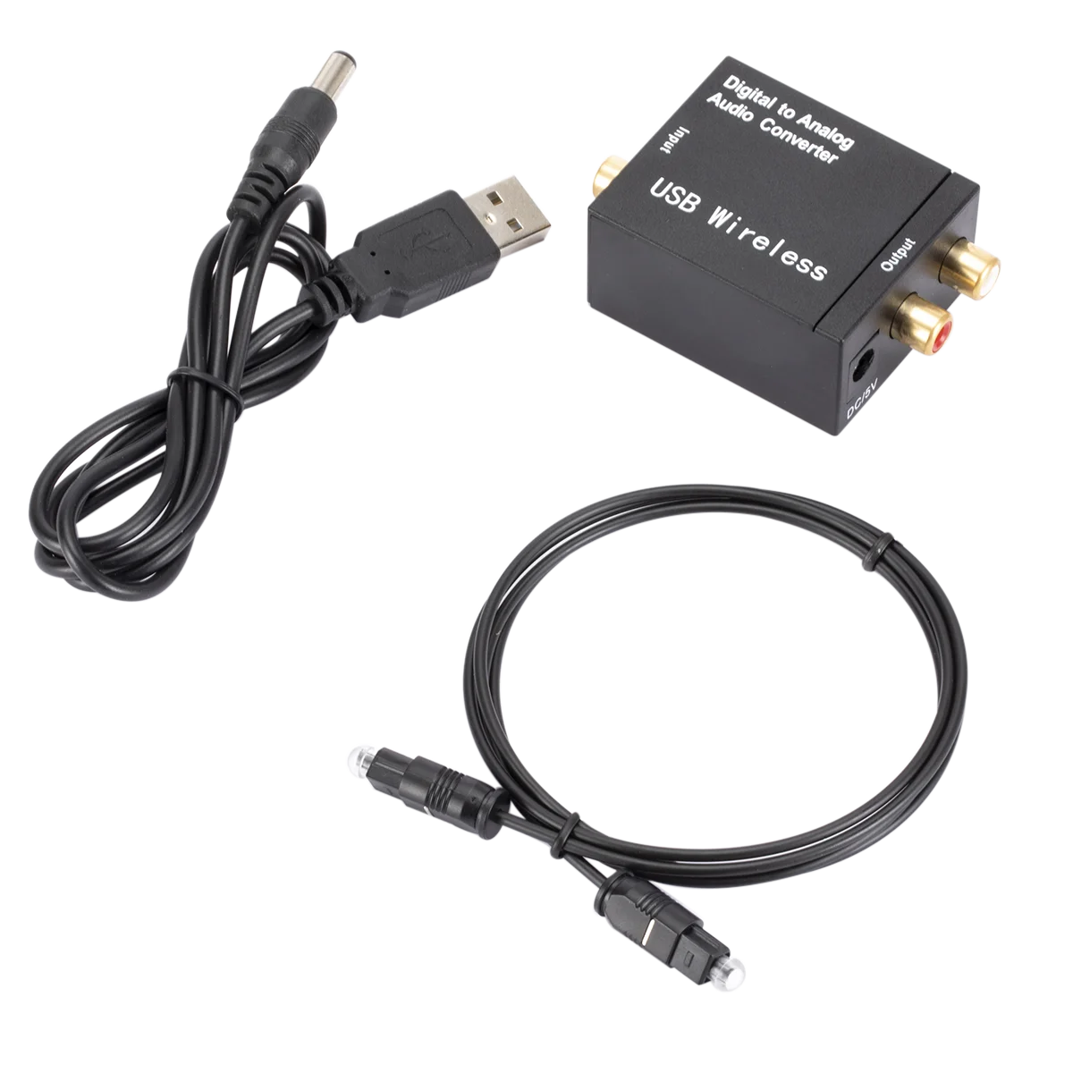 Digitaal Naar Analoog Audio Converter Ondersteuning Bluetooth Optische Vezel Toslink Coaxiaal Signaal Naar Rca R/L Audio Decoder Spdif Dac