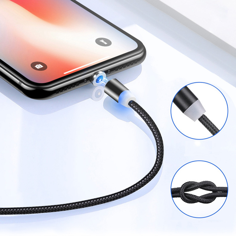 doprowadziło magnetyczny kabel USB 2.4A szybkie ładowanie typ C kabel magnetyczna ładowarka ładowanie danych kabel mikro USB kabel robić telefonu komórkowego kabel USB