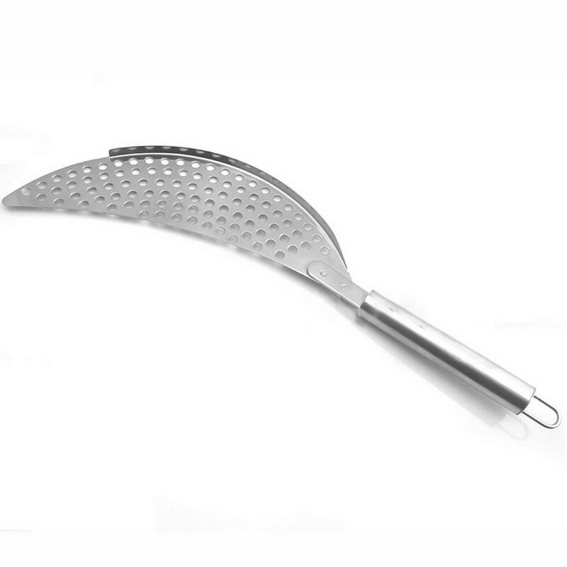 Filtro de agua para olla y olla de acero inoxidable, con empuñaduras de mano empotradas, colador para Pasta, fideos y verduras: Sickle A