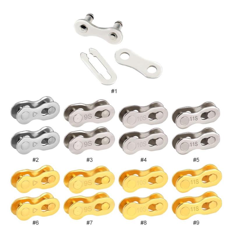 Durable Chain Link Connector Joints Classic Delicate Chain Link Lock Set MTB Road Bike Connector for Quick Master Link Join