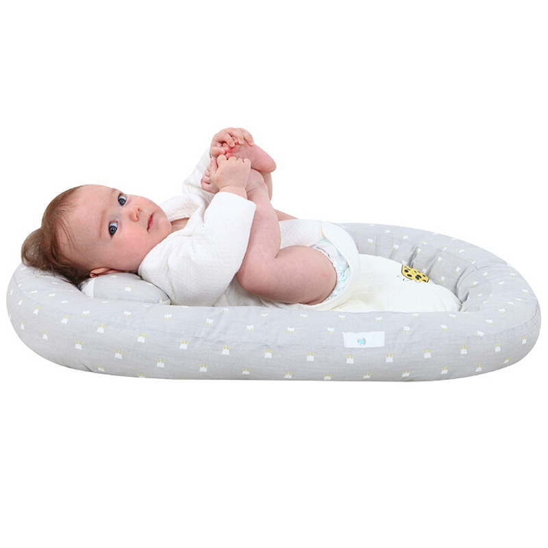 Baby foldbar seng baby åndbar liggestol sove seng bomuld bærbar krybbe til soveværelse baby bionic seng