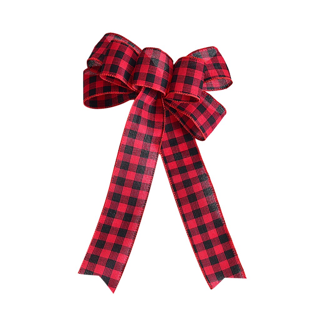 1pc Perfect Handmade Christmas Bow Ribbon Decoration to Beautify Christmas Trees Door: 2C(30x20cm)
