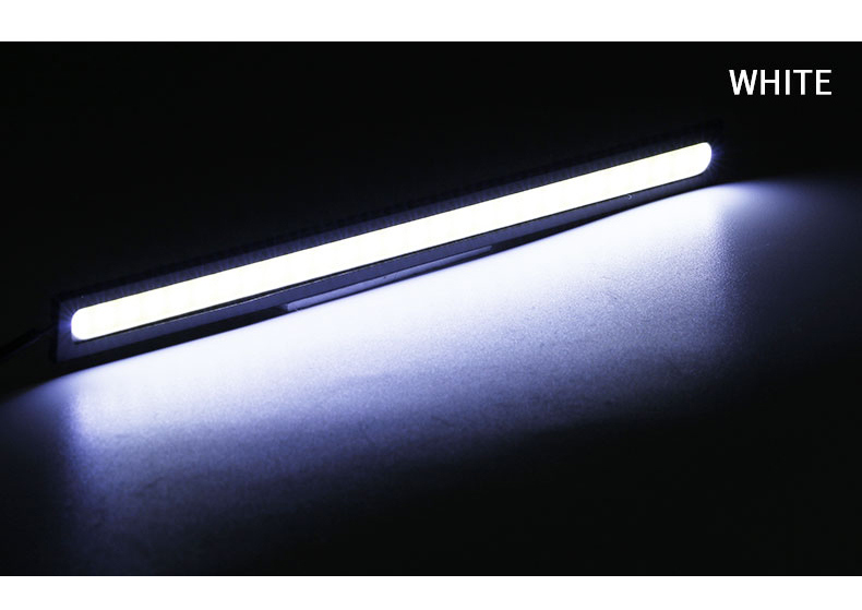 4x Universeel Voertuig Led Strip 17Cm Cob Auto Led Strip Voor Auto Drl Dagrijlicht Externe Waterdichte Styling 12V Led Bar