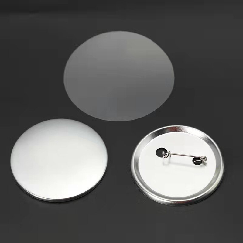 56mm Metal Back DIY Badge Button Pins Blank Raw Material pins buttons badges supplies parts 100PCS