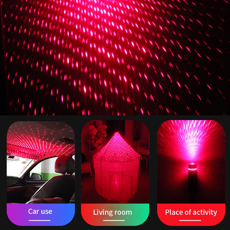 Projector LED Star Nightlight USB Gadgets Atmosphere Galaxy Lamp Decorative Lamp Multiple Light Effects With Remote Control