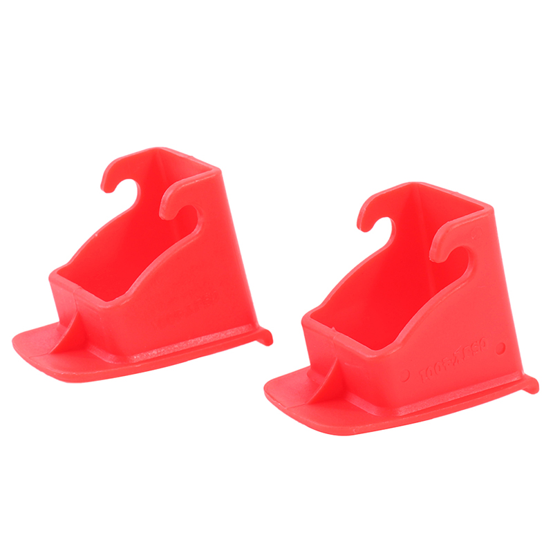 Conjunto de guías ISOFIX para asiento de bebé, accesorios de para asiento de coche, cinta de pestillo, conector, ranura de guía Universal, 1 par: Red