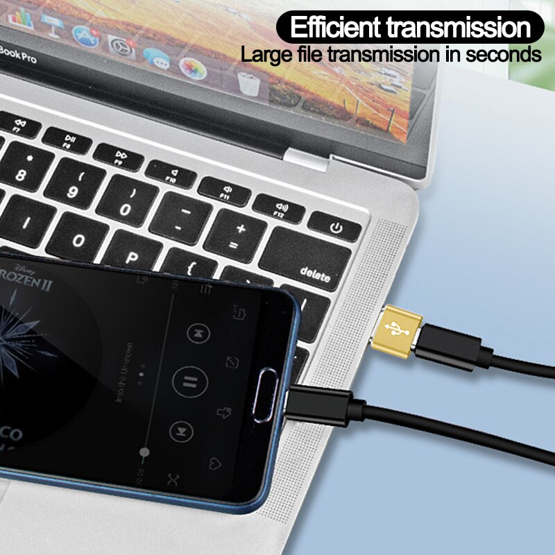 Adaptador OTG 2 en 1 Tipo C macho a Conector Hembra USB para ratón U, convertidor de Cable usb para teléfono móvil