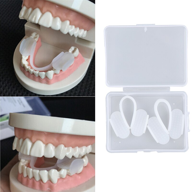 1/2 unidades de aparatos dentales de ortodoncia EVA, aparatos de alineación, entrenador, retenedor Dental, bruxismo, protector bucal, alisador de dientes