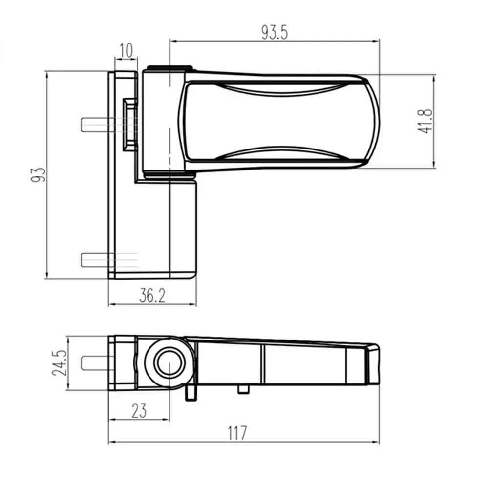UPVC Door Flag Hinge Triad Adjustable For Double Glazing Doors Hinge Aluminium Profile Hydraulic Mute Buffer Hinge White
