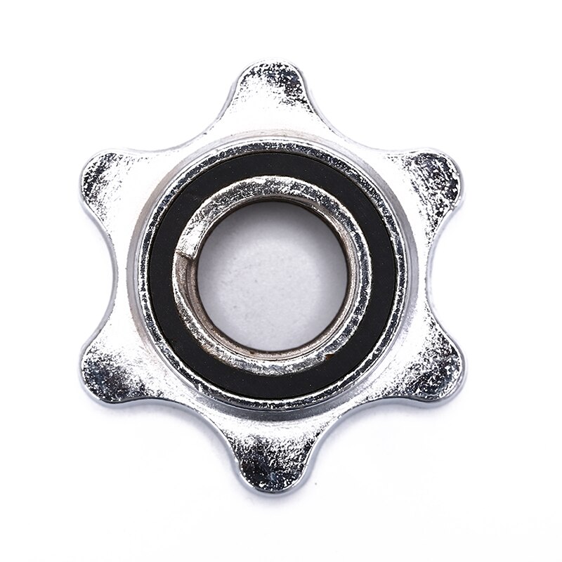 Lifting Spin-Lock Barbell Collar Sports Solid Steel Round Nut Barbell Bar Solid Steel Spin-lock Collars Clamps Dumbell Accessory