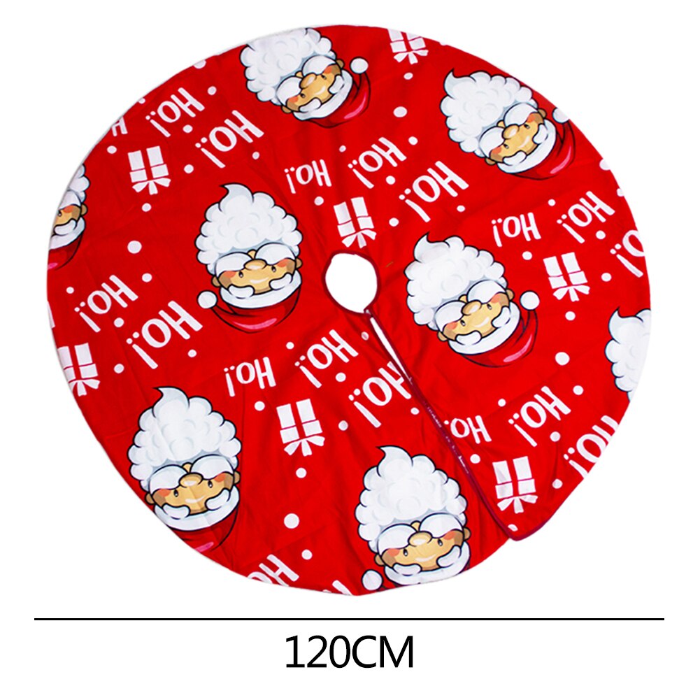 120/122cm juletræ nederdel snefnug plaid mønster træ forklæde rundt tæppe xmas gulv matornaments base hjem fest dekoration: Lysegrøn