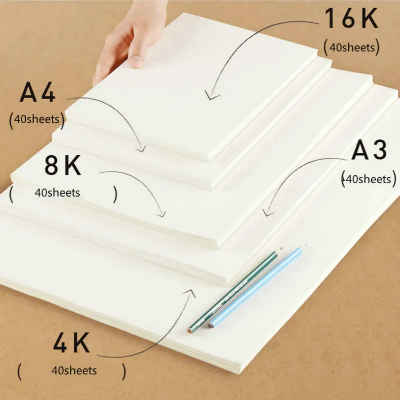 Papeles de tarjetas de dibujo Gouache gruesos, pintura de bocetos de acuarela, papeles para manualidades DIY, tarjetas de visita, impresión de cartón