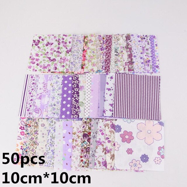 Handmade Fabric Home Making Material DIY Square Cotton Patchwork Craft