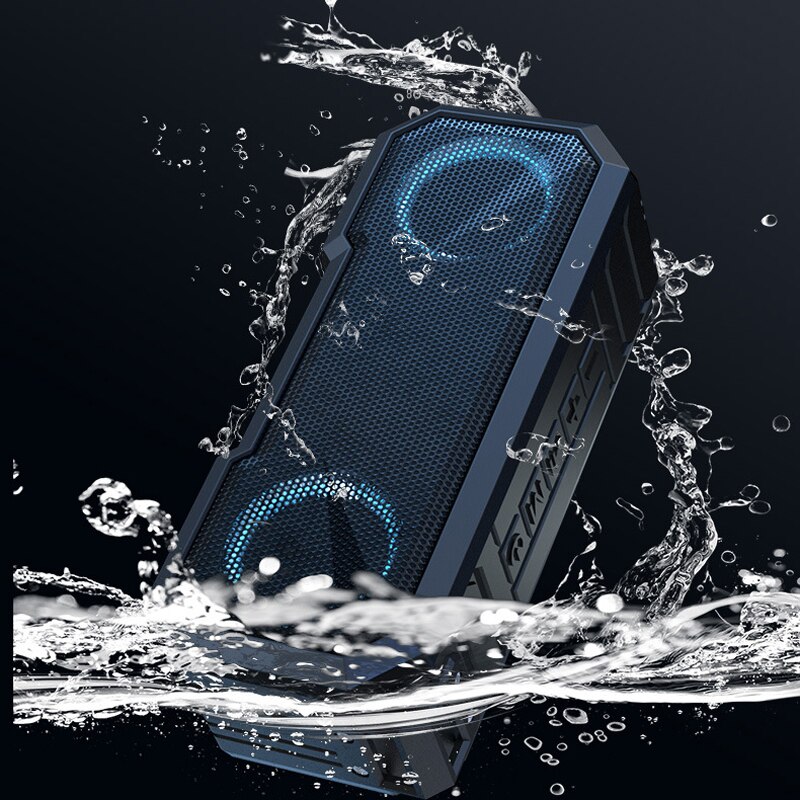 Ymesy Portable Bluetooth Speaker Wireless Flash Light Speaker Tws Bass Stereo IPX7 Waterdichte Luidspreker Fm 12H Speeltijd