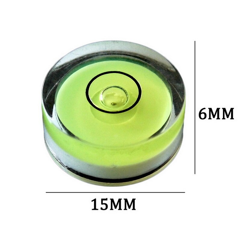 1 stk mini bobleniveau rund tilbehør til spritmåleinstrument kompakt let at bære: E