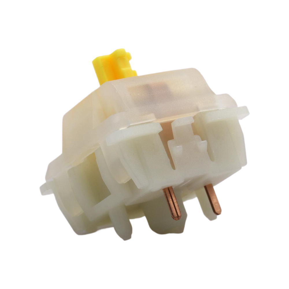 Gateron Milky Yellow Pro Switches Linear Pre-lubed 5 Pin Switch For Mx Mechanical Gaming Keyboard