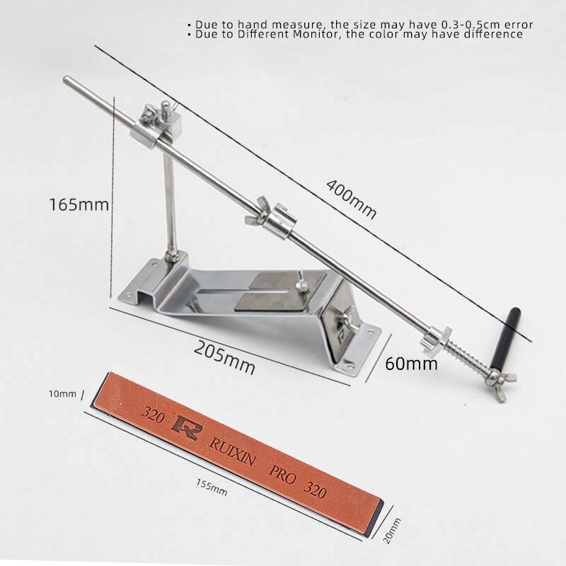 RUIXIN Kitchen Knife Sharpener Whetstone Updated Multifunction Fixed Angle Sharpening System Apex Edge Honing Tools