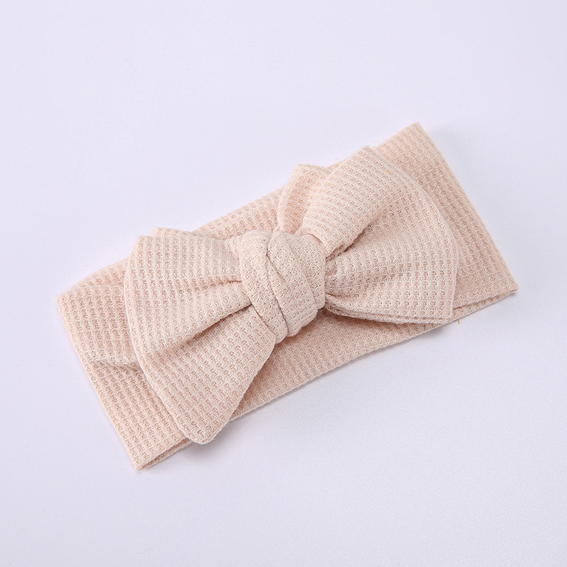 Diadema con lazo grande para bebé, diadema ancha elástica de Color sólido, cinta para el pelo para niña recién nacida, turbante, accesorios para el cabello, para la cabeza: 1