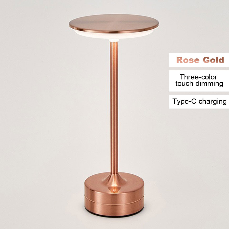 LED Table Lamp rechargeable lamp Wireless Reading lamps bedside desk lamp Touch Sensor lamps for bedroom Table Room decoration: green