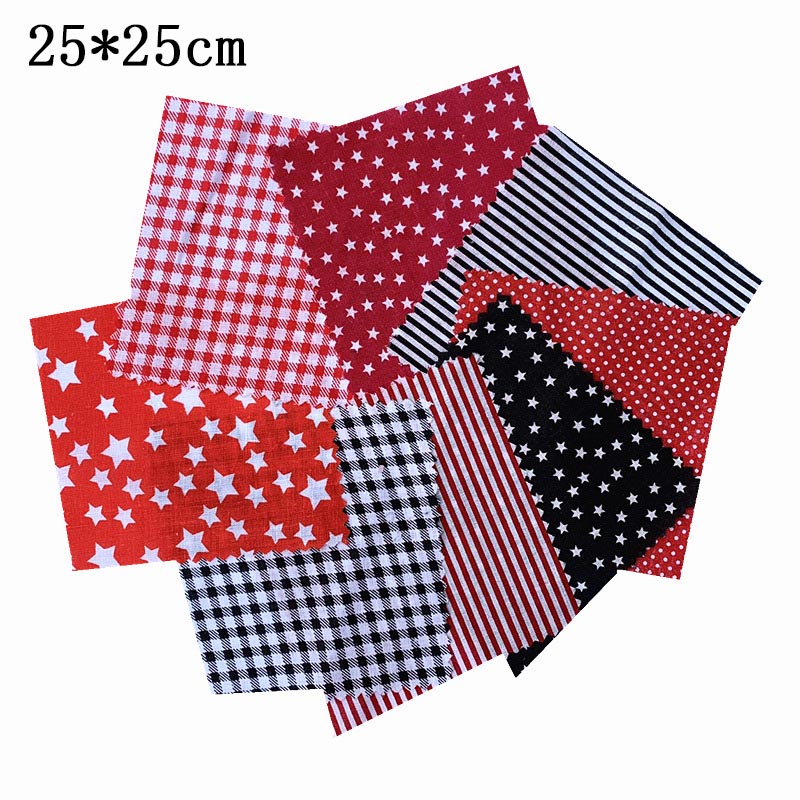 25*25Cm Katoen Stof Gedrukt Doek Naaien Quilten Stoffen Patchwork Handwerken Print Thuis Leveringen Diy Handgemaakte Accessoires