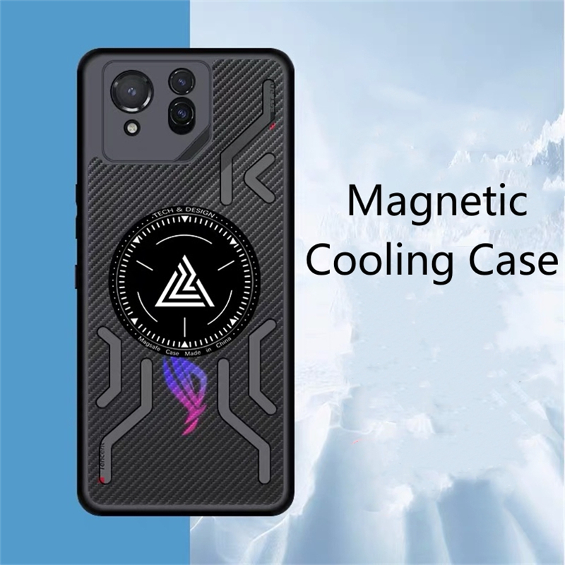 Magnetische Cooling Case Voor ASUS ROG Telefoon 9 8 Pro Case Matte Transparante Achterkant Voor ROG 8 9 pro Phone8 Schokbestendige Bumper