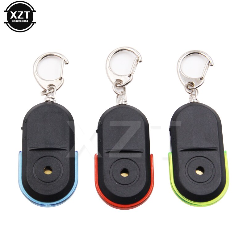 10pcs Tracker Remote control 30 times sound Wireless Anti-Lost Alarm Key Finder Locator Keychain Whistle Sound LED Light Things