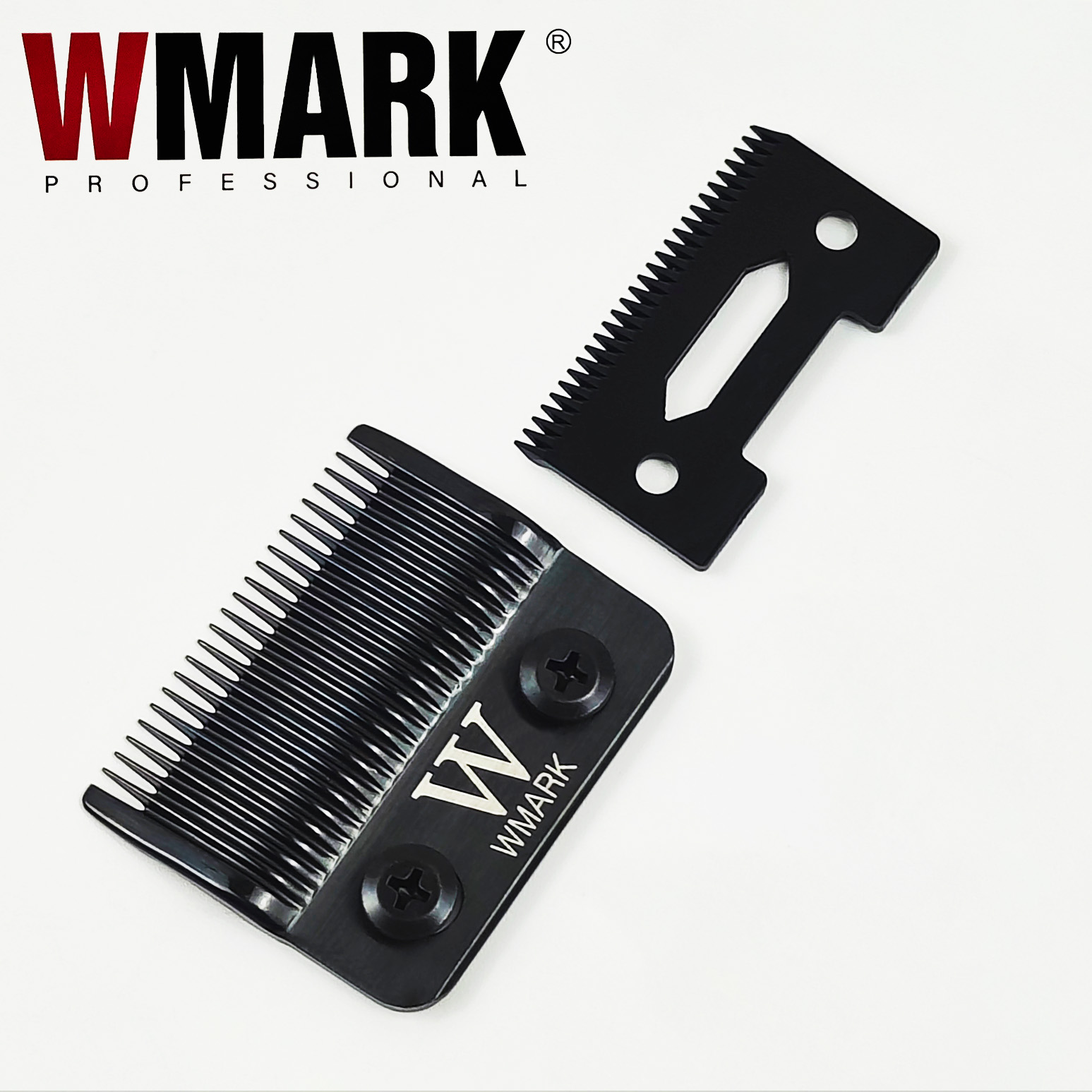 WMARK W-13 DLC FADE cortadora de pelo hoja de repuesto 440C metalurgia de polvo de acero inoxidable hoja móvil de cerámica accesorios de reemplazo
