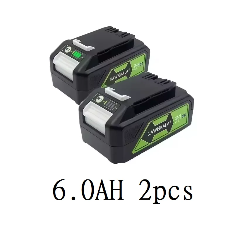 För greenworks 24v 6.0ah litiumbatteri greenworks batteri för greenworks 24v 48v verktyg  mo24 b 410 mo48 l 4211 ht24 b 210 21342: Himmelsblå