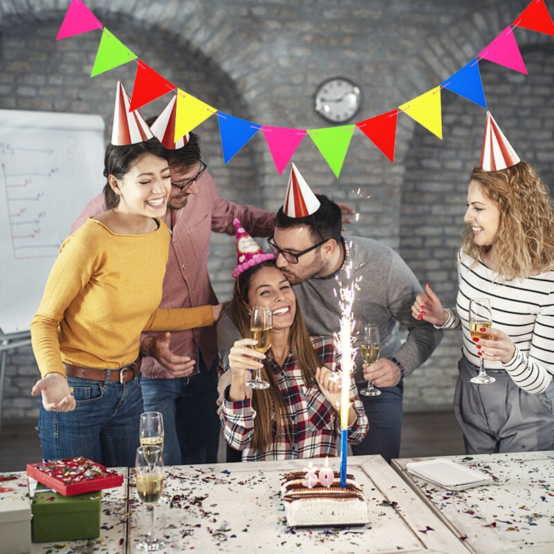 SAVITA Cartoon Maus Happy Birthday Banner, Süß Bunt Maus Geburtstagsdekoration für Kinder Babypartys Themenpartys Feiern