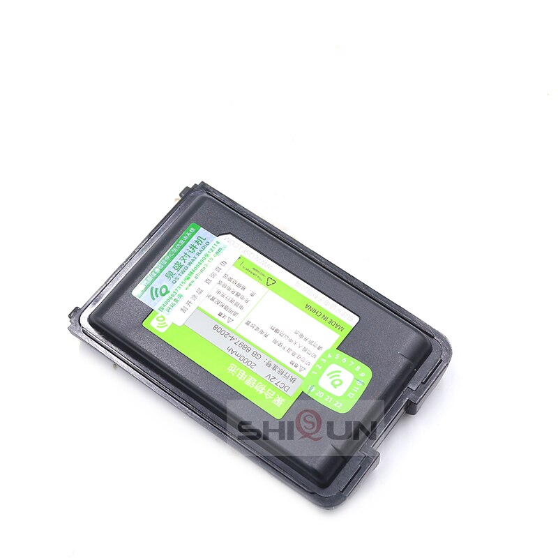 Originele Quansheng Tg UV2 Batterij Vervanging 2000 Mah Grote Capaciteit Lange Standby Walkie Talkie Quansheng TG-UV2 Batterij Dc 7.2V