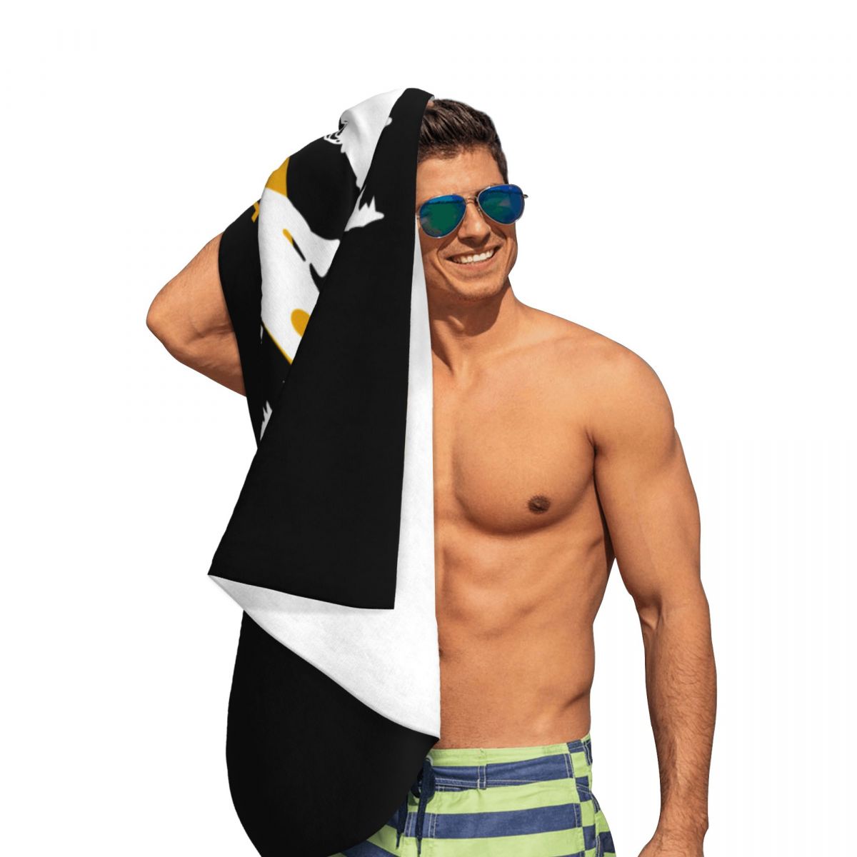 Yellowstone Grote Badhanddoek Snel Droog Strand Sjaal Badhanddoek Voor Zwemmen Badkamer Thuis Unisex, 52in X 32 In