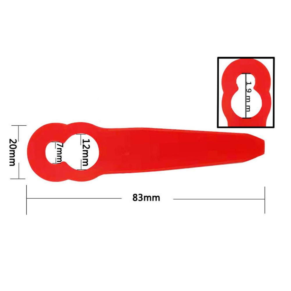 100/200pcs Plastic Blades Trimmer Head Blades Replacement Cut Blade For Stihl PolyCut 2-2 Lawn Mower Garden Accessories