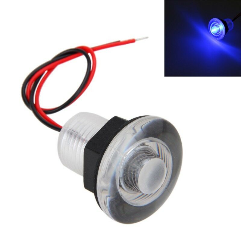6 kpl/erä 12v 38mm sininen led -kevytvene meren rv -ystävällinen livewell -lamppu, vedenpitävä upotettava