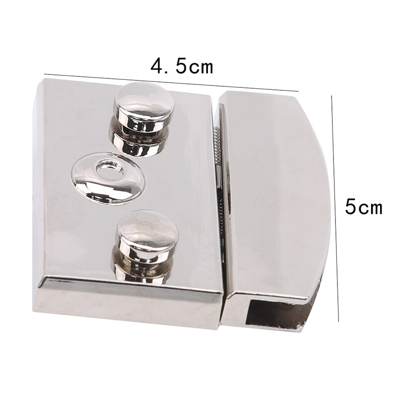 Rectangular Metal Press Push Lock Bag Briefcase Spring Lock Snap Decorative Clasps Closure Leather Craft Diy Hardware Accessory