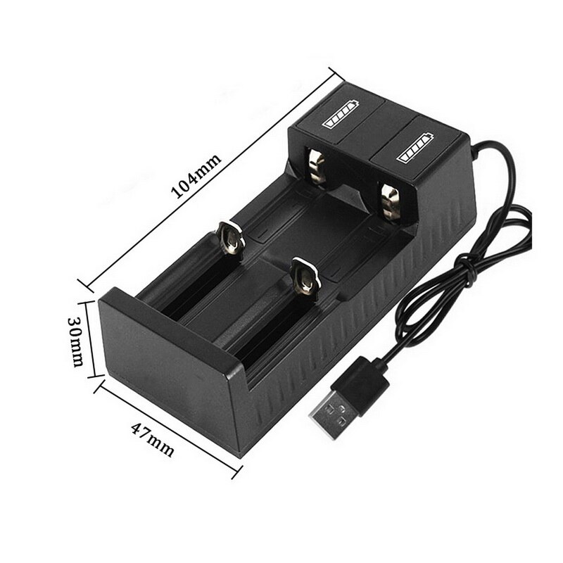 2 Ports Battery Charging Adapter USB Plug Battery Power Charger for AA/AAA Rechargeable Batteries Universal Input Output Device: 2 Ports