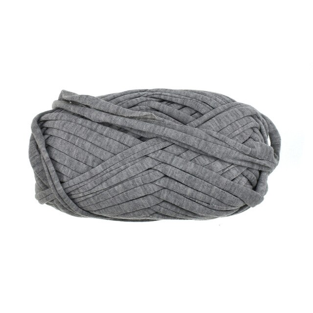 100 g/stks 30M Breien Dikke Draad Gehaakte Doek Garen breien crochetting draad DIY Tas Handtas Tapijt Kussen Katoenen Doek: gray