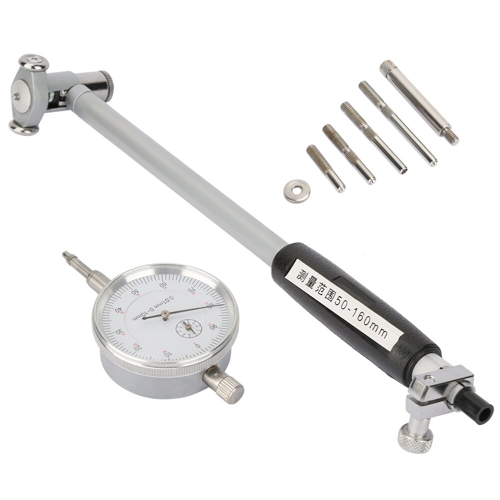 Dial Bore Gauge 50-160MM Diameter Diameter Indicator Measuring Engine Cylinder Measuring Test Kit Tool Meter