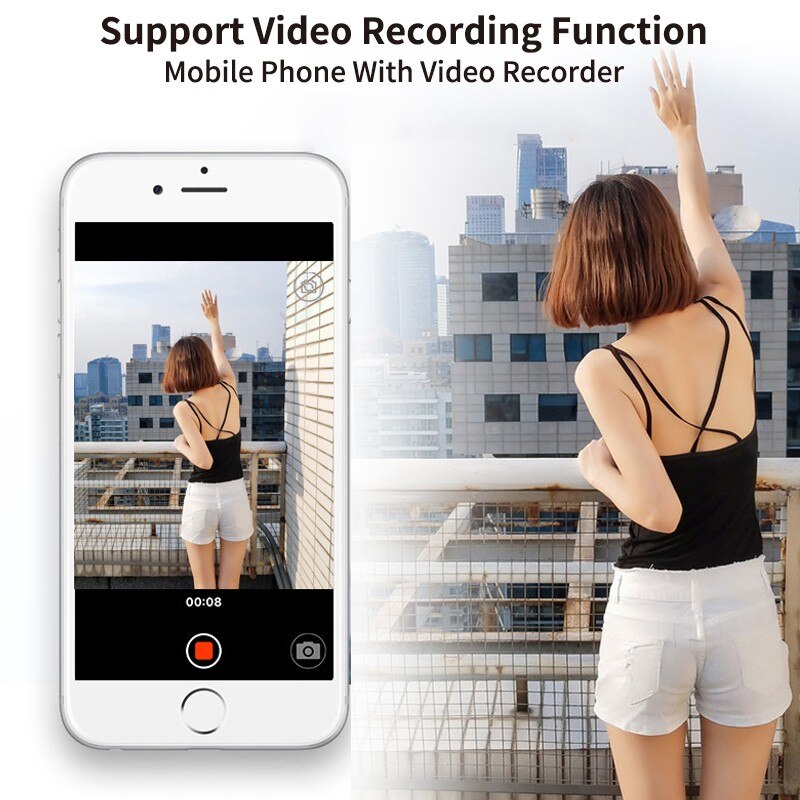 SANYK Bluetooth Remote Shutter Selfie Camera Bluetooth Remote Control Compatible With Android / IOS