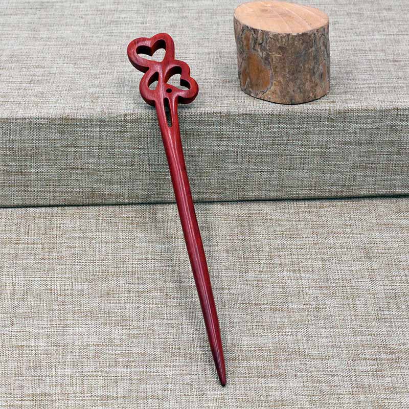 1pc FORSEVEN czerwone drzewo sandałowe szpilki do włosów pałeczki do włosów drewno zwierząt ptak Phoenix spinki chluba kobiety nakrycia głowy akcesoria do włosów JL: Style 5