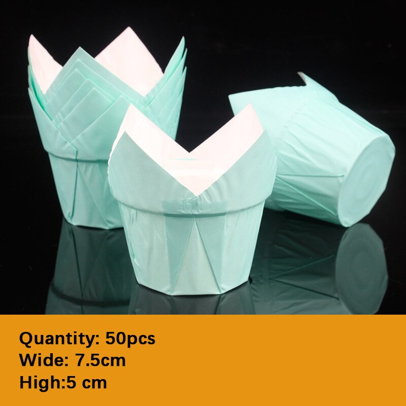 50Pcs Paper Muffin Cupcake Paper Cups Cupcake Liner Baking Muffin Cup Cake Paper Cups Pastry Tools Cake Decoration Tool: 3