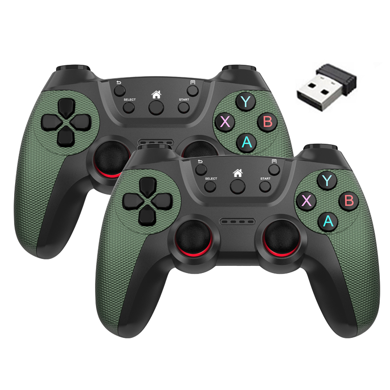 Controlador inalámbrico para teléfono móvil Android, PC, TV Box, Control de mando, almohadilla de videojuegos, Mando para videojuegos, Joystick para jugadores: Verde