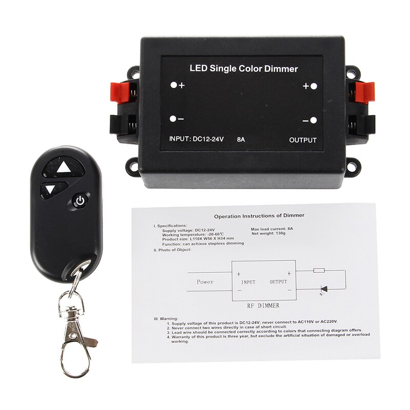 DIMMER LED LIGHTING Dimmer WIRELESS 12V